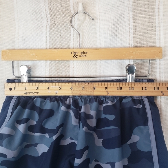 Nike Dri-fit Athletic Pull On Shorts Blue‎ Camo Size Small Activewear - Picture 3 of 10